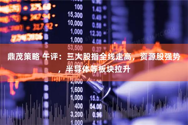 鼎茂策略 午评：三大股指全线走高，资源股强势，半导体等板块拉升