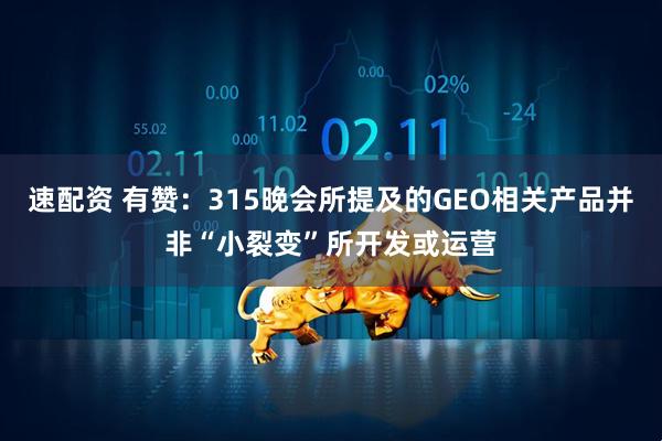 速配资 有赞：315晚会所提及的GEO相关产品并非“小裂变”所开发或运营